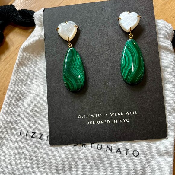 Lizzie Fortunato "Roumana" Malachite earrings - Picture 2 of 7